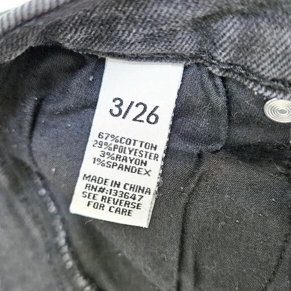 Altar'd State High Rise Ankle Skinny Jean Graphite Dark Gray Sz 3/26 Distressed - Picture 9 of 14